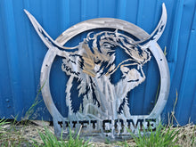 Load image into Gallery viewer, Scottish Highland "Welcome" Wall Hanging