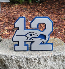 Load image into Gallery viewer, Seattle Seahawks 12th Man Custom Hitch Cover