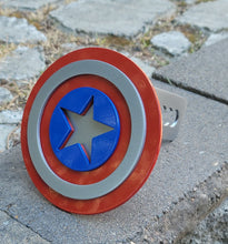 Load image into Gallery viewer, Captain America Shield Hitch Cover