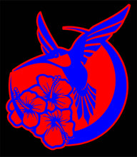 Load image into Gallery viewer, Hummingbird 2 Layer Wall Hanging