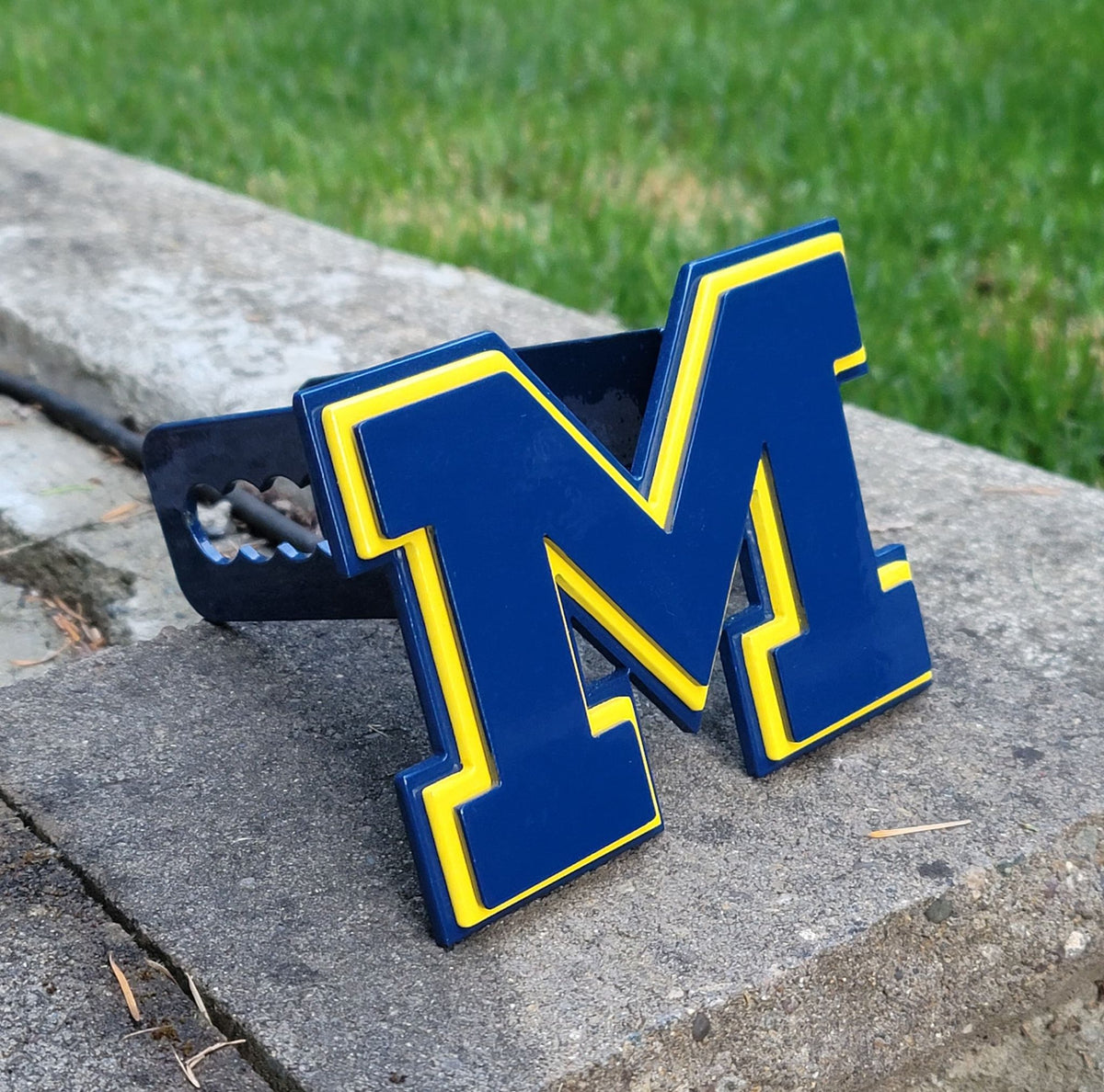 Michigan Wolverines Helmet Hitch Cover