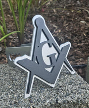 Load image into Gallery viewer, Masonic Symbol Custom Hitch Cover

