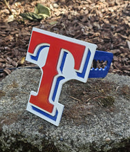 Load image into Gallery viewer, Texas Rangers &quot;T&quot; Hitch Cover
