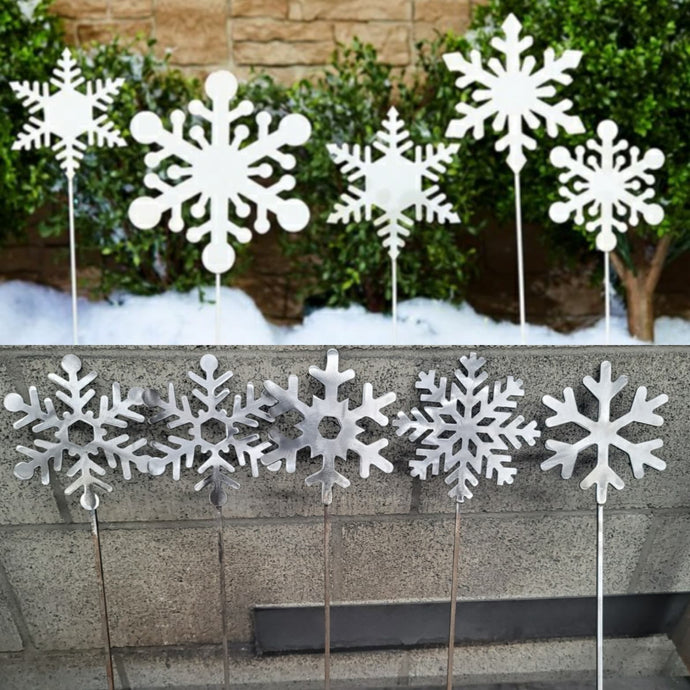 Snowflake Decoration Stakes (17.5