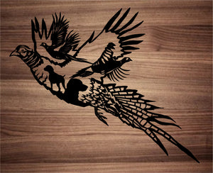 Pheasant Flying Wall Hanging