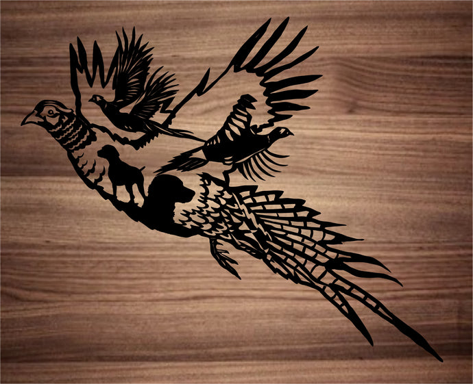 Pheasant Flying Wall Hanging